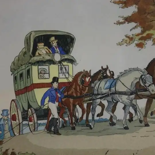 TWO ENGLISH CARRIAGE SCENE ORIGINAL PAINTINGS in Arts & Collectibles in Gatineau - Image 6