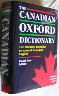 Canadian Oxford Dictionary:  Thumb Index Edition, NF condition