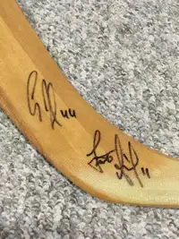 IHL Manitoba Moose Eric Dubois Team signed Stick Autographed