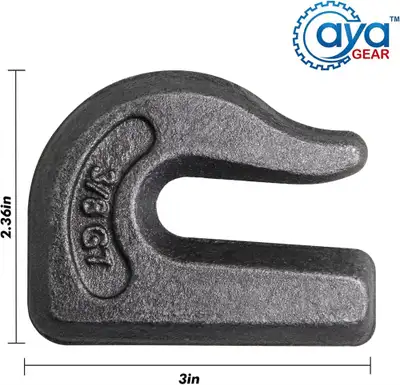 3/8" Weld-On Grab Chain Hook G70 – 6,600 lb WLL, View more