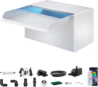 NEUF: Boîte cascade eau avec pompe acier inoxydable 304, View more