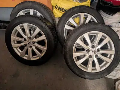 - Honda Rims + Michelin X Ice Winter Tires (may have a couple seasons left) - 16" Rims - 205/55/R16...