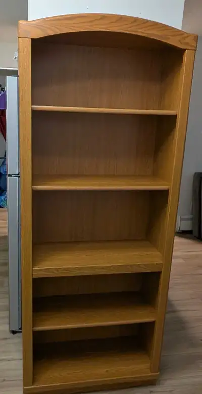 Oak Finish Bookcase, View more