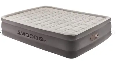 Woods - Queen Airbed with integrated pump, View more
