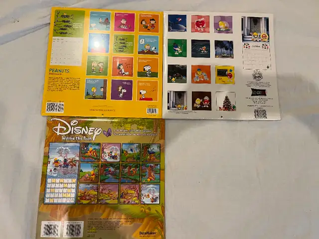 Vintage collectible calendars (price for each)62863271778306124