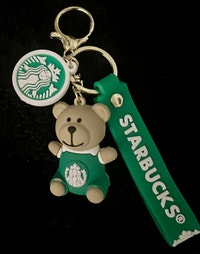 Starbucks Bearista  Rubber & Metal Keychain - NEW! Oakville / Halton Region Toronto (GTA) Preview