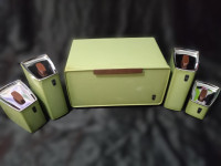 Vintage Set of 5 "Sears" Breadbox & Cani Bread Box Boite a Pain!