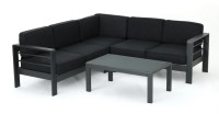 Brand new outdoor 4 piece sectional seating with cushions