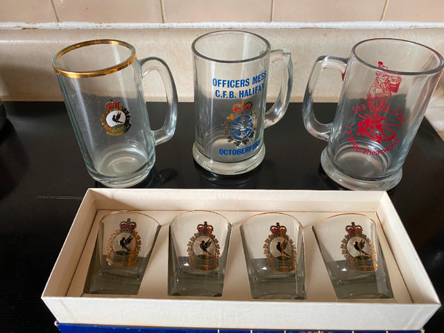 CFB Halifax, Cornwallis, 12 Wing steins and shot glasses in Kitchen & Dining Wares in Dartmouth
