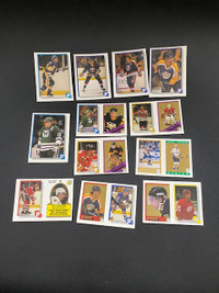 1988 O-pee-chee Hockey Sticker Rookies & HOF 54 card MEGA LOT!!!