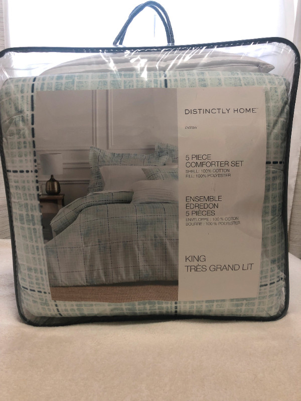 Distinctly Home, Farren KING 5-Piece Comforter Set in Bedding in Burnaby/New Westminster