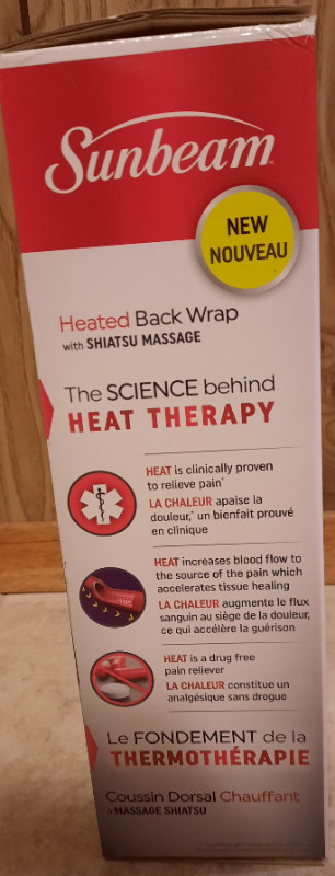 NEW Sunbeam Heated Back Wrap with Shiatsu Massage in Health & Special Needs in City of Toronto - Image 4