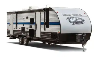2021 Grey Wolf 27RR TOY HAULER with Party Deck, Garage and Juice Pack This is a rare find, with all...