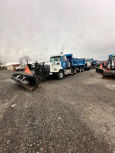 Five 2021 Western Star truck 4700 Tri Axle Salter/Dump Plow Trucks These custom built square Boxes b...