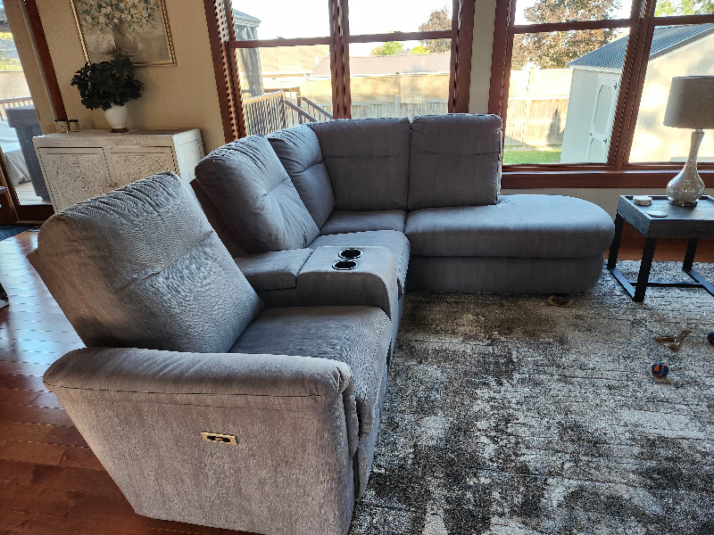Grey Elran 5 piece Sectional Couches & Futons Pembroke Kijiji