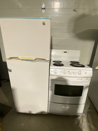 24w apartment size fridge and stove each is 350 and can deliver 