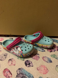 Unicorn Crocs - Size 8
