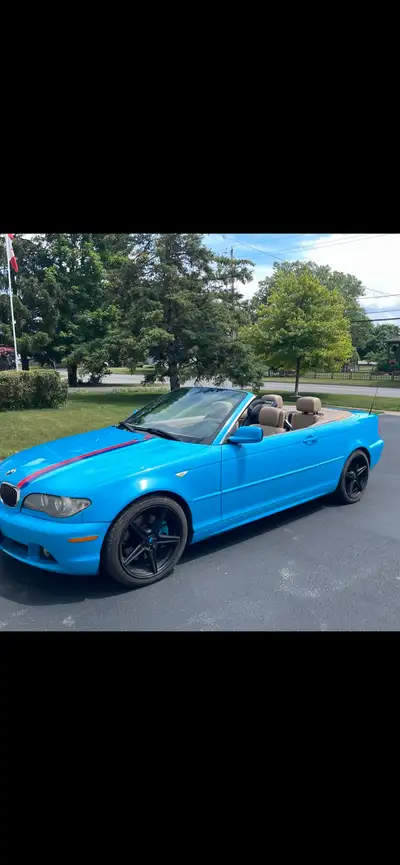 Rare 6 speed manual transmission, only 138 thousand k, 2005 330 bmw convertible Custom painted in la...