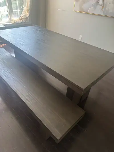  Acacia Wood Dining Table & Matching Bench – Espresso, View more