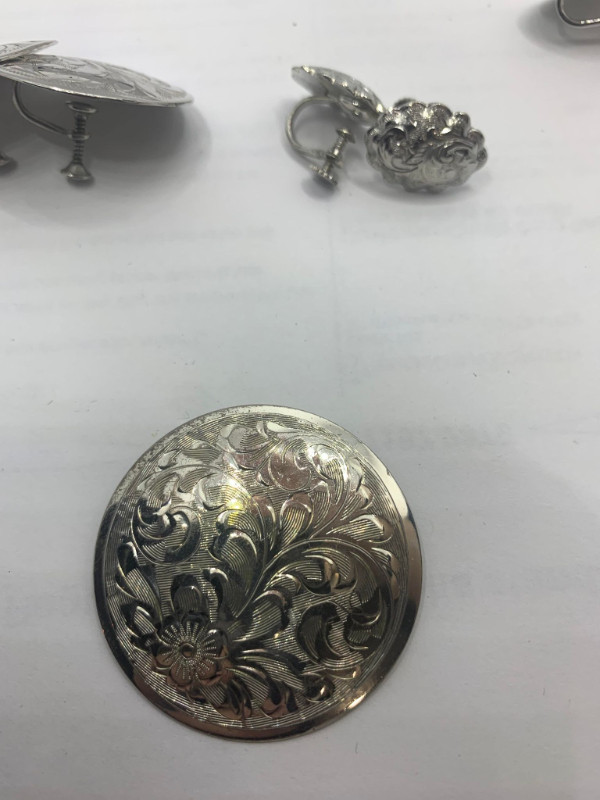Sterling Silver Jewelry Collection - Brooches - Earrings in Arts & Collectibles in Fredericton - Image 3