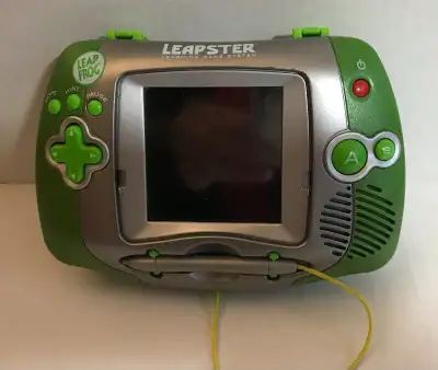 Preowned in very good condition Leap Frog Leapster Learning System Handheld Green with 1 Disney Car...