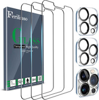 (5 Pk) Glass Screen & Lens Protectors (iPhone 13 Pro Max)