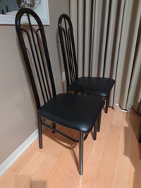 Dining Room Chairs, matching set, high back