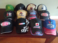12 CAPS HATS. EARNHARDT, NASCAR, LETTERKENNY, YANKEES, COWBOYS