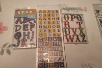 SCRAPBOOKING  ADHESIVE LETTERS * CRAFT CARDS