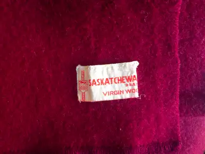 Vintage Saskatchewan Boiled Wool Blankets, View more