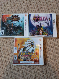 Nintendo 3DS Games - Pokemon, Zelda, Monster Hunter