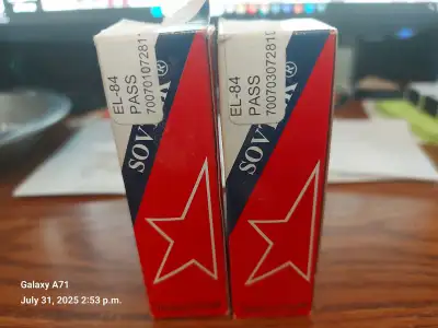 2 - Sovtek EL84 Poweramp Vacuum Tube, View more