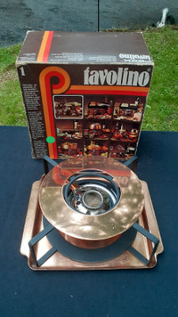 Fondue burner stand - Copper colored