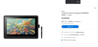 Wacom Cintiq 16 Drawing Tablet with Screen (DTK1660K0A)