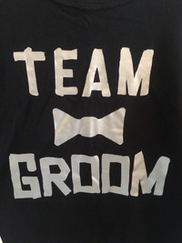 Men’s XL “Team Groom” Tshirt