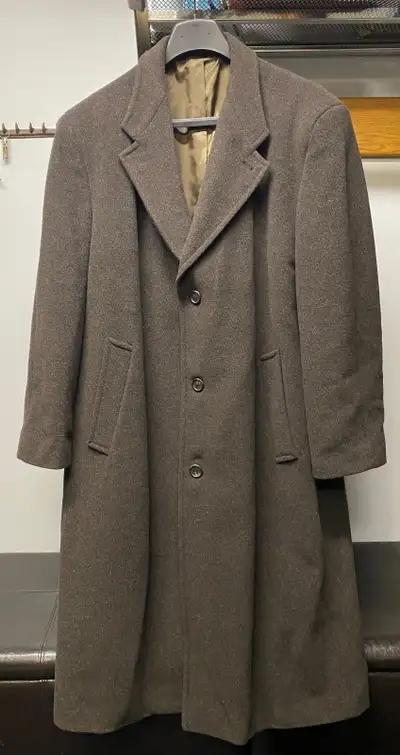 Mens wool full length coat, View more