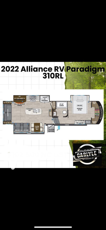 2022 Alliance RV Paradigm 310RL- NO GST in RVs & Motorhomes in Regina - Image 3