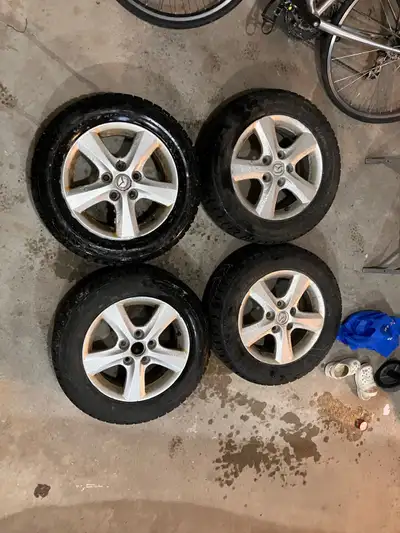 I’m selling a set of four Mazda 3 rims. They currently have winter claw tires on them (only used for...