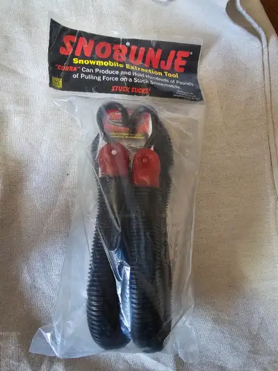 New, Sealed in Package. Has an S-Hook on Each end. By stretching the Cobra between a stuck sled and...