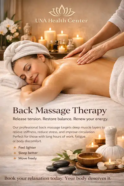 Step into serenity at UNA Health Center, where we offer a range of rejuvenating services including l...
