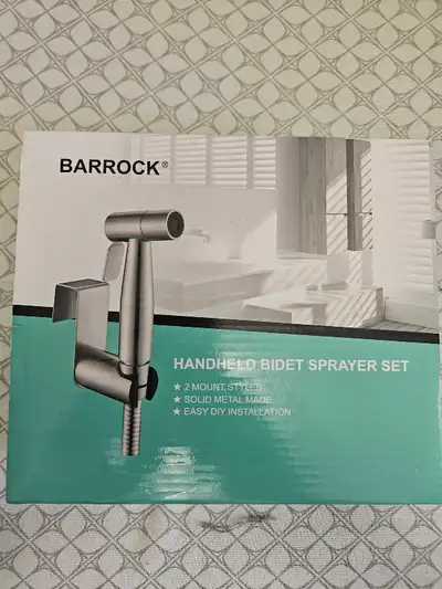 Upgrade your bathroom experience with this Barrock Handheld Bidet Sprayer Set, designed for efficien...