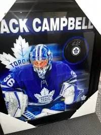 Jack Campbell Toronto Maple Leafs Signed Framed Puck