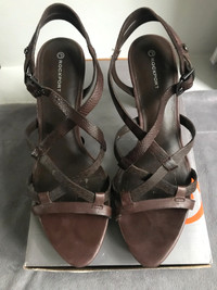 Rockport all leather non-skid strap heels