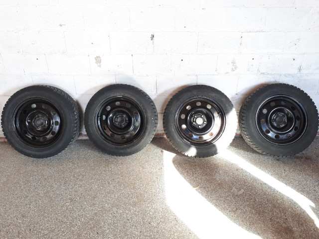 Winter tires on metal rims in Tires & Rims in Oshawa / Durham Region - Image 4