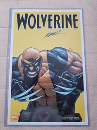 POSTER WOLVERINE VOL. 5 HUMBERTO RAMOS SIGNED VARIANT COVER