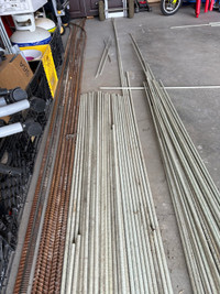 Steel and fibreglass rebar- all sizes