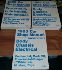 1985 Car Shop Service Manuals