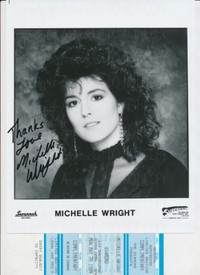 Michelle Wright Signed Do Right By Me Photo 8x10-B&W-1988