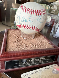 Hank Aaron Certified Autograph Baseball