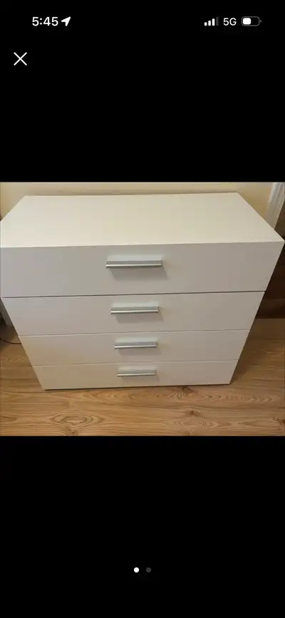 White 4-Drawer Dresser, View more